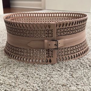 Alaïa wide leather belt